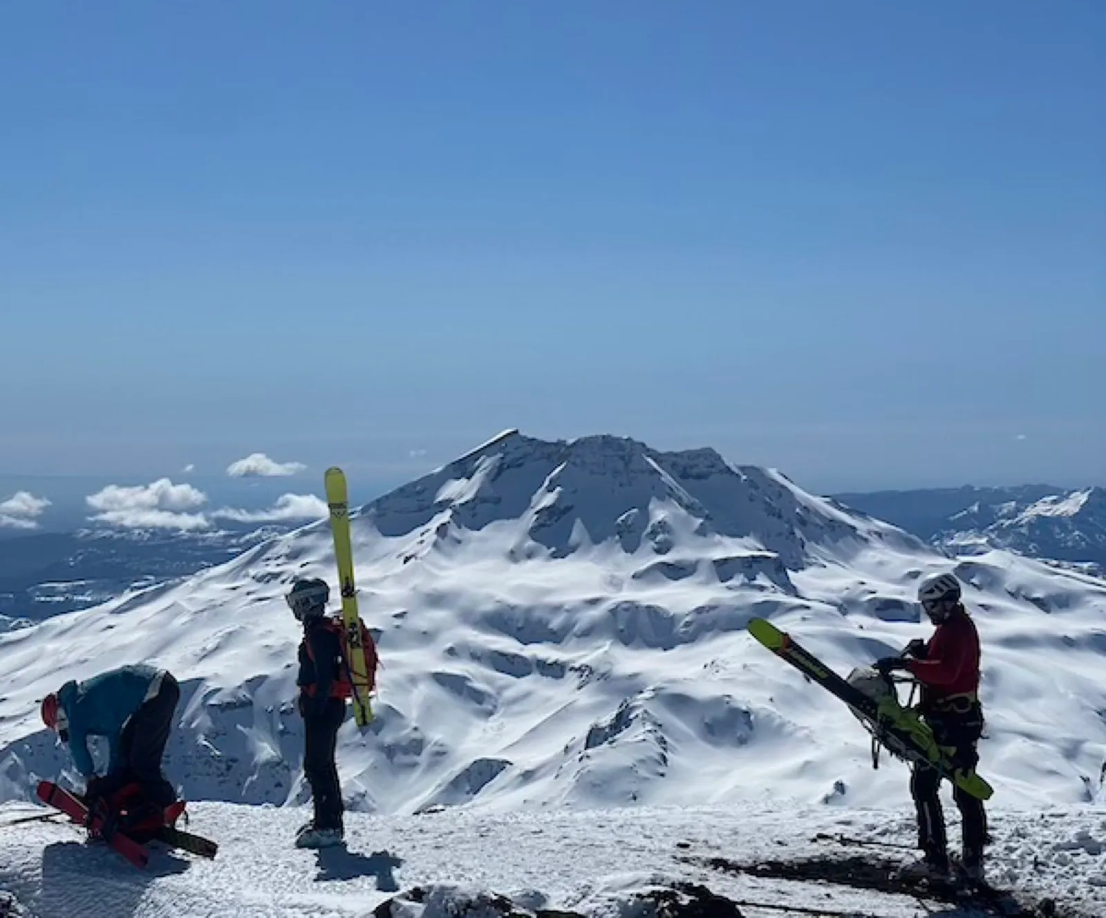 Ski summit Lonquimay Volcano